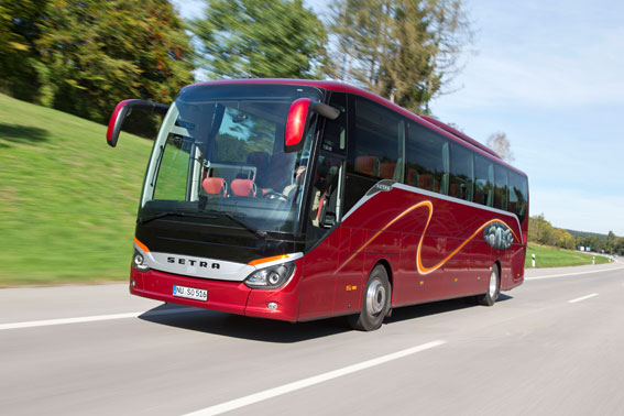 Setra ComfortClass 500 har utsetts till Årets Turistbuss i Europa. Foto: Daimler Buses.
