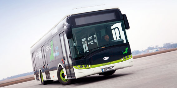 Solaris lanserar nu en fullstor, batteridriven stadsbuss. Foto: Solaris.