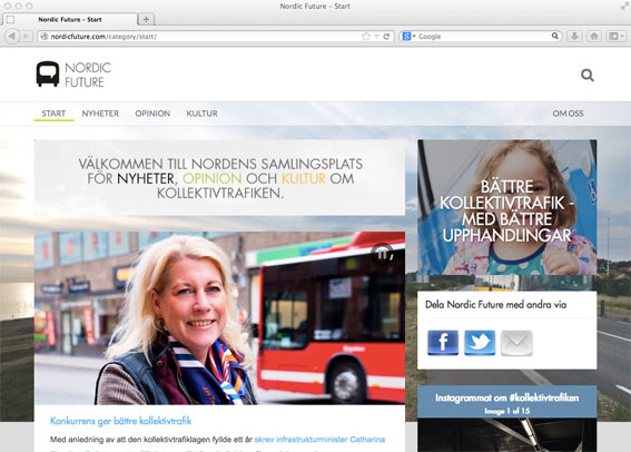 Nordic Future – ny sajt om kollektivtrafik.