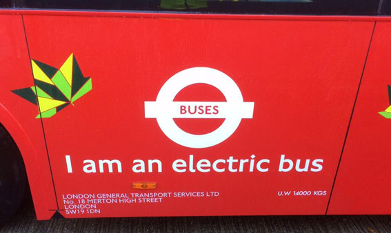 Nu testar även London helelktriska bussar.