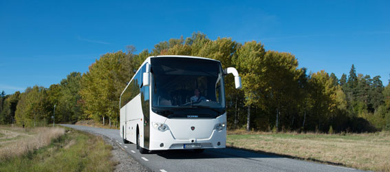 Såväl orderingång som leveranser ökade för Scania bussar under 2013. Foto: Scania.