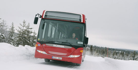 Med fyra nyregistrerade bussar toppar Scania bussregistreringarna under januari. Foto: Scania.