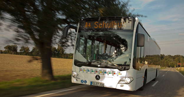 Försäljningen av kompletta bussar i Europa lyfte Daimler Buses under första kvartalet. Foto: Daimler Buses.