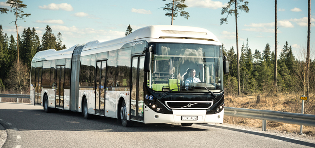 Sales-Lenz i Luxemburg har beställt sex hybridledbussar från Volvo. Företaget ligger i framkant när det gäller olika miljölösningar. Foto: Volvo Bussar.