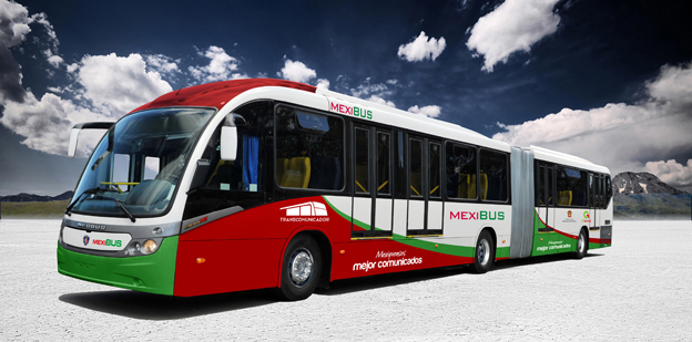 Scania gör en inbrytning på den mexikanska stadsbussmarknaden genom en stororder från Mexico Citys nya BRT-system. Bild: Scania.