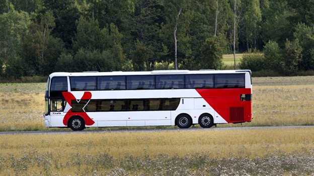 X-trafik får sina första dubbeldäckare. Foto: X-trafik.