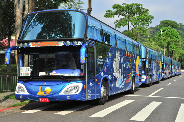 Scania har fått ytterligare en stor order på 200 busschasier till Taiwan. Karosseringen görs av taiwanesiska Boshun. Foto: Scania.