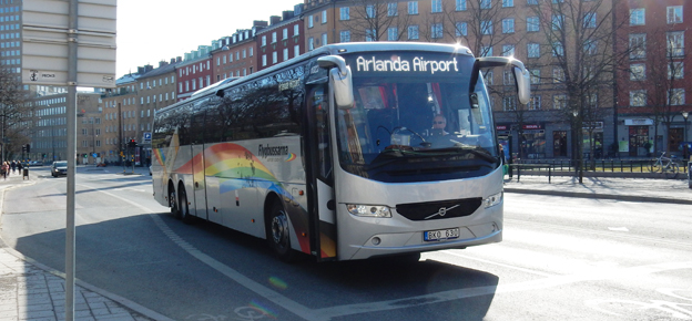 Flygbussarna är ett av de bussföretag som har nominerats till utmärkelsen ServiceScore. Foto: Ulo Maasing.