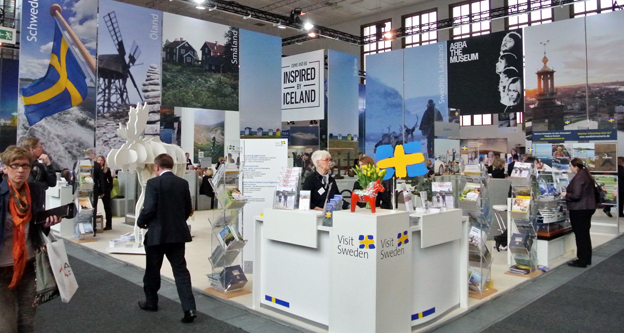 Visit Swedens monter på ITB i Berlin. Foto: Ulo Maasing.