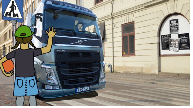 Vinka för ökad trafiksäkerhet för barn! IRU och Volvo startar en kampanj.