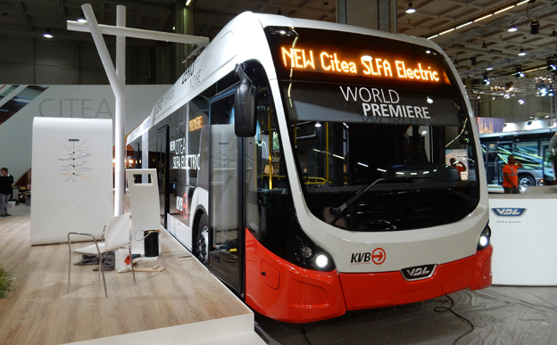 VDL Citea SLFA Electric är en batteribuss med BRT-design. Foto: Ulo Maasing.