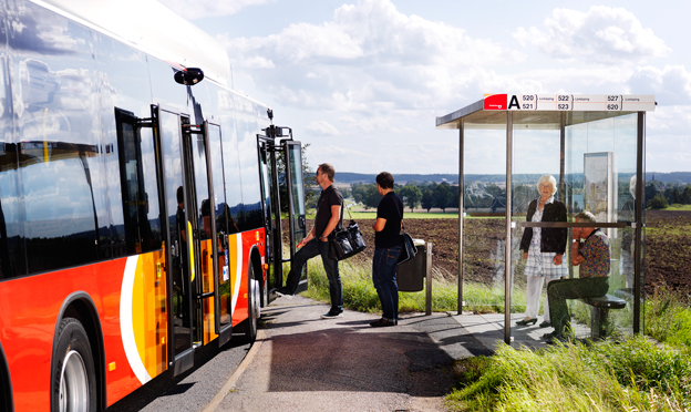 Östgötatrafiken har nu upphandlat landsbygdstrafiken i Östergötland. BLIVA Buss är en av de stora vinnarna, Samverkansbolagen SamBus och Buss i Väst gör inbrytningar. Foto: Östgötatrafiken.
