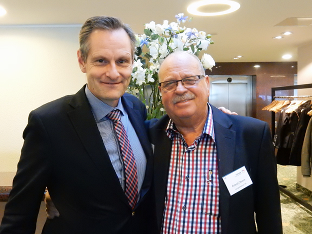 Michael Fogelström, JF Travel tillsammans med Ljungskilebuss´ Erland Olsson. Foto: Ulo MAasing.