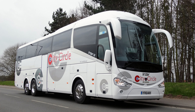 Brittiska City Circle storhandlar Scania/Irizar turistbussar. Foto: Scania.