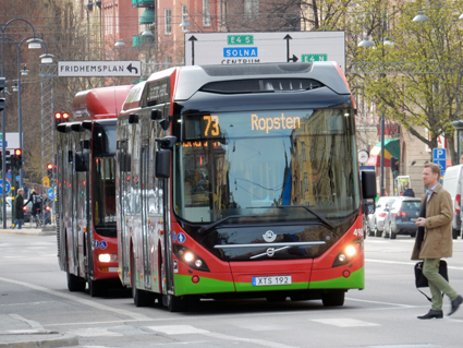 Stockholms län är det enda länet där kollektivtrafiken har en marknadsandel på drygt 50 procent. Foto: Ulo Maasing.
