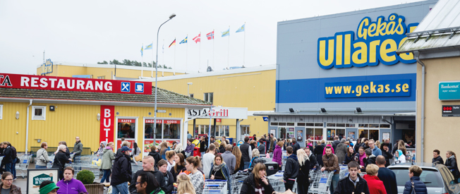 80 gratisbussar ska köra shoppinglystna till Ullared den 6 februari. Foto:Gekås.