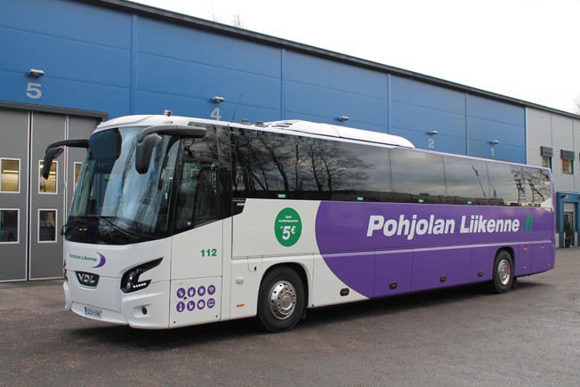De två första bussarna av modellen levererades i slutet av december till det finska bussföretaget Pohjolan Liikene. Foto: VDL.