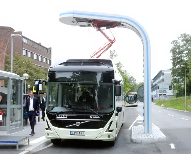 ElectriCityprojektet i Göteborg är ett utvecklingsprojekt med elbussar som bas. Foto: Ulo Maasing.