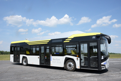 Nya Solaris Urbino Electric är en av sex stadsbussar som tävlar om titeln Bus of the Year 2017. Foto: Ulo Maasing.