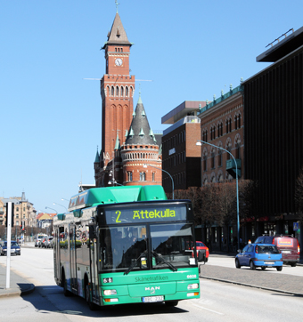 Det är nu klart att staten medfinansierar två BRT-liknande busslinjer i Helsingborg. Foto: Ulo Maasing.