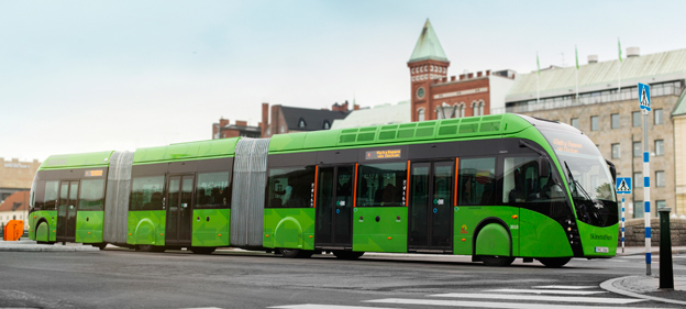 MalmöExpressen körde över sundet för att danska politiker skulle få kolla in BRT. Foto: Ulo Maasing.