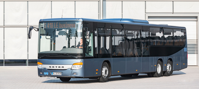 Premiär på Persontrafik: Setra S 418 LE business. Foto:Daimler Buses.