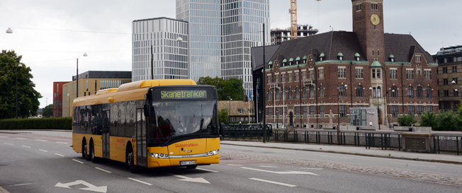 Den nya kollektivtrafiktaxan i Skåne är unik och utgår från varje enskild resenärs position. Foto: Ulo Maasing.