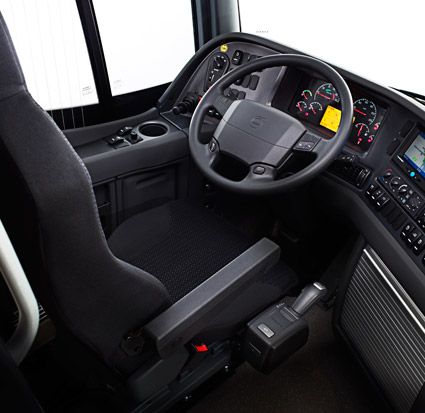 En paus vid ändhållplats är ingen paus om inte föraren kan lämna bussen, slår Arbetsdomstolen fast. Foto: Volvo.