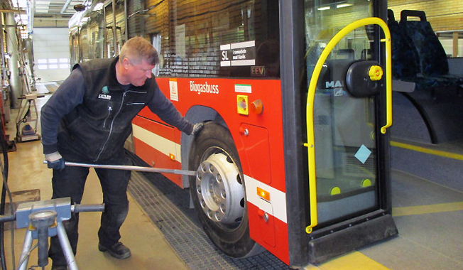 Rekordmånga bussar godkndes utan anmärkning vid kontrollbesiktningar i fjol.