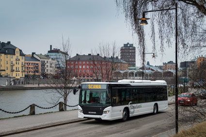 Användningen av biodrivmedel ökade kraftigt i fjol enligt Energimyndigheten. Foto: Scania.