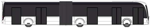 Irizars eldrivna ledbuss visas i verkligheten på Busworld.