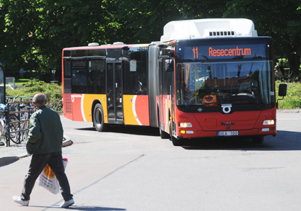 Den här bussen finns både på marken och i molnet. Foto: Ulo Maasing.